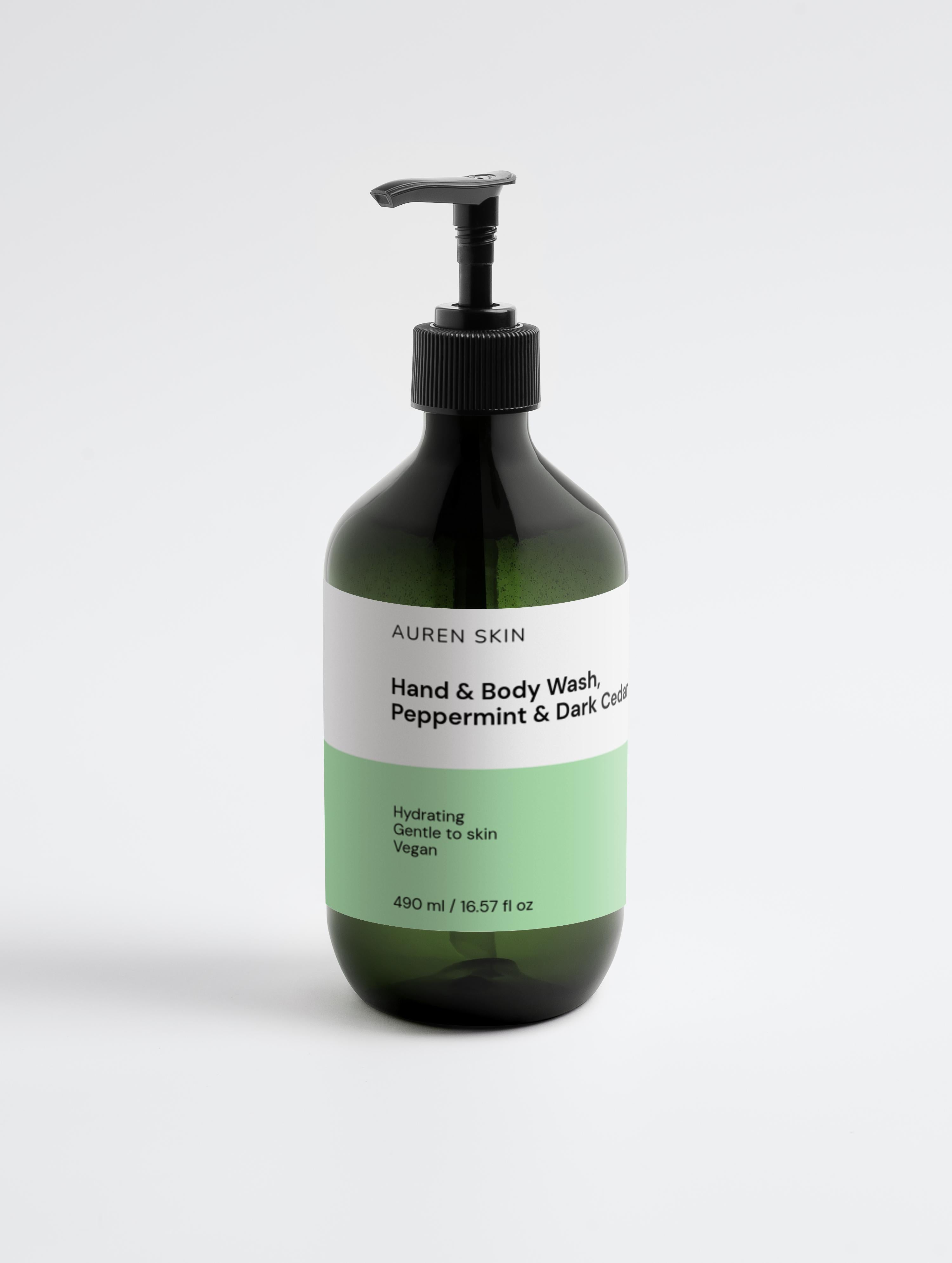 FreshWood Hand & Body Wash Peppermint & Dark Cedar