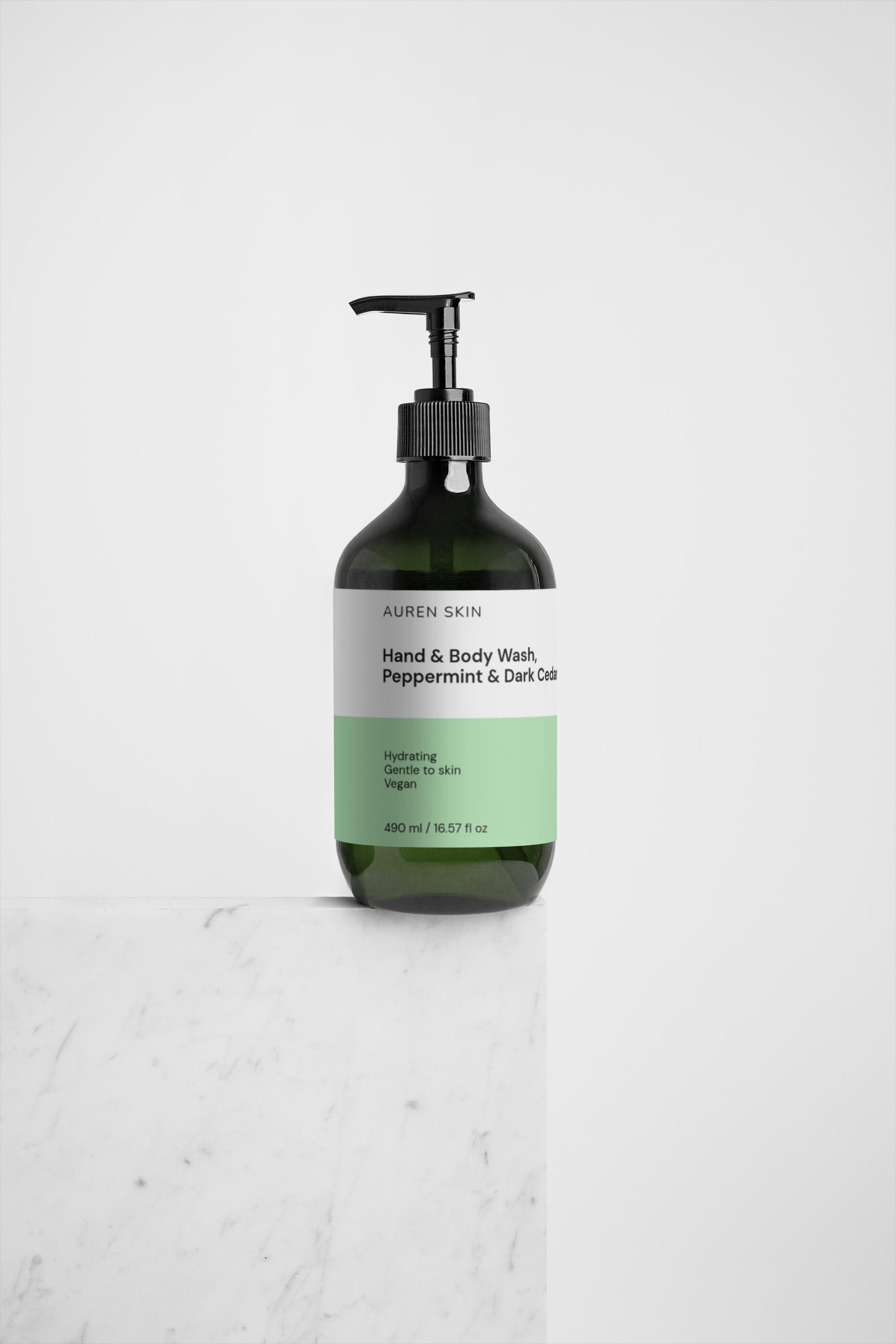 FreshWood Hand & Body Wash Peppermint & Dark Cedar